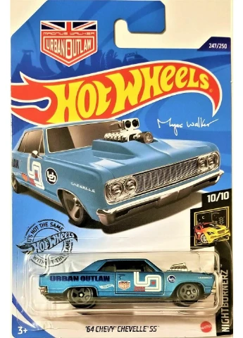Машинка Hot Wheels '64 Chevy Chevelle SS 10/10 Nightburnerz 2020 GHD15-M9COB Mattel (255665329)