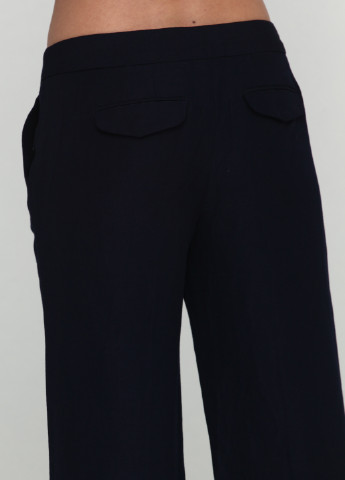 Темно-синие кэжуал демисезонные клеш брюки Talbots