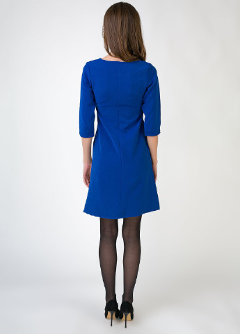 Синее кэжуал платье La Vi Ve однотонное