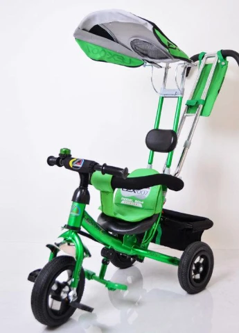 Трех-колесный Велосипед с родительской ручкой Lex-007 (10/8 AIR wheels) Green Sigma (251788302)