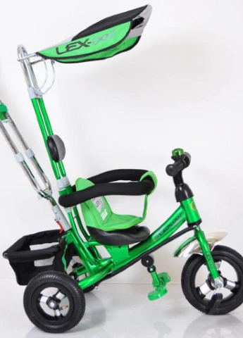 Трех-колесный Велосипед с родительской ручкой Lex-007 (10/8 AIR wheels) Green Sigma (251788302)