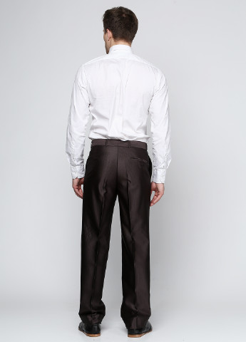 Коричневые классические демисезонные прямые брюки Galant