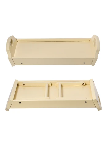 Столик для завтрака из натурального дерева 55x32см (слоновая кость) HouseWood (241229984)