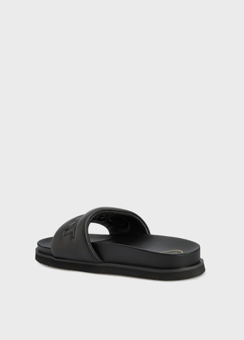 Черные шлепанцы Gant с логотипом