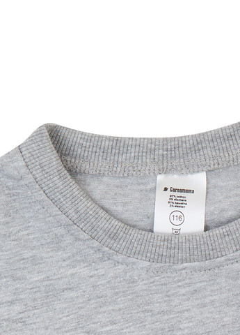 Серая летняя футболка Garnamama