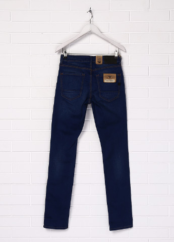 Темно-синие демисезонные прямые джинсы Mango