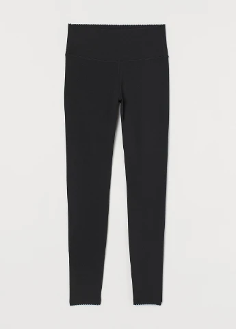 Черные демисезонные леггинсы H&M