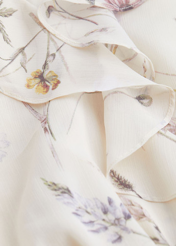 Молочна кежуал сукня для годуючих H&M з квітковим принтом