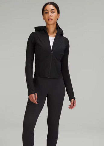 Чорна демісезонна куртка Lululemon Athletica Push Your Pace Lululemon