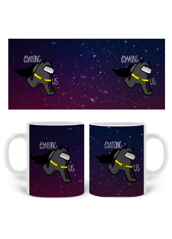Кружка Амонг Ас Бетмен Бетмен (Among Us Batman) 330 мл горнятко керамічне (20259-2430) MobiPrint (219777353)
