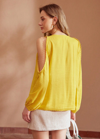 Жёлтая блуза SHEIN