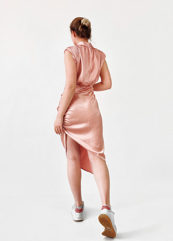 Розовое кэжуал платье Zack однотонное