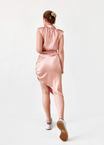 Розовое кэжуал платье Zack однотонное