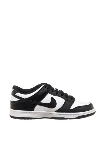 Кроссовки DUNK LOW RETRO WHITE BLACK (GS) CW1590-100 Nike DUNK LOW RETRO WHITE BLACK (GS) чёрно-белые демисезоны (314148182)