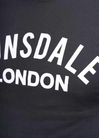 Черная футболка Lonsdale BRADFIELD