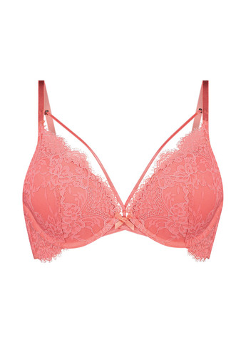 Кораловий мінімайзер бюстгальтер Hunkemoller з кісточками поліамід