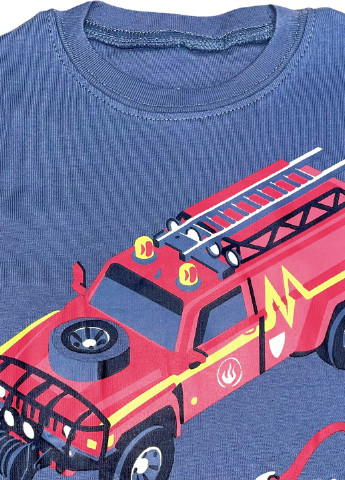 Синяя всесезон пижама (лонгслив, брюки) лонгслив + брюки No Brand