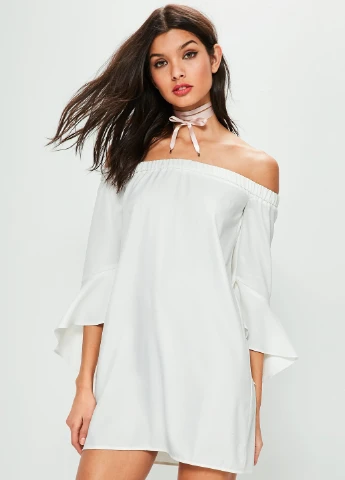 Білий кежуал сукня Missguided однотонна