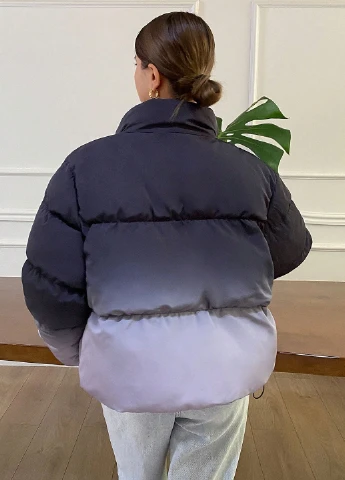 Комбинированная зимняя куртка SHEIN