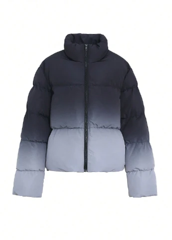 Комбинированная зимняя куртка SHEIN