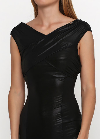 Черное коктейльное платье футляр Miss Sixty однотонное