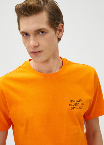 Оранжевая футболка KOTON