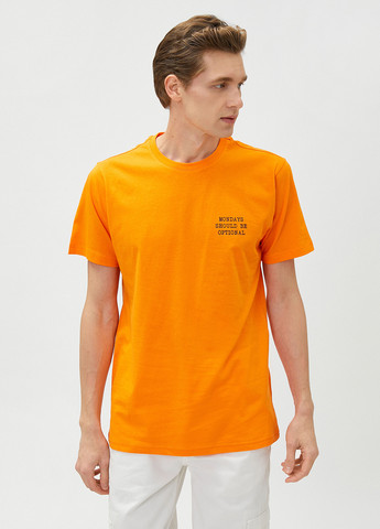 Оранжевая футболка KOTON