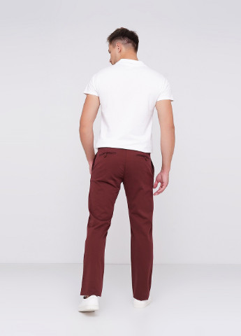 Бордовые кэжуал демисезонные брюки Lagrand