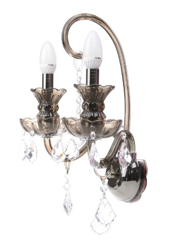 Бра настінне накладне у спальню кришталеве свічка класичне BCL-279W/2 E14 Brille (253894493)
