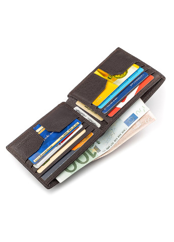 Чоловічий шкіряний гаманець 11,5х9,5х2 см st leather (252129518)