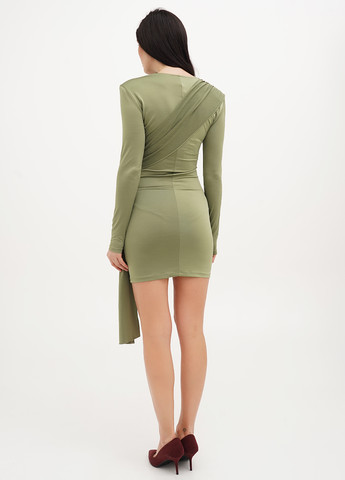 Зеленое кэжуал платье силуэтная Vicolo однотонное