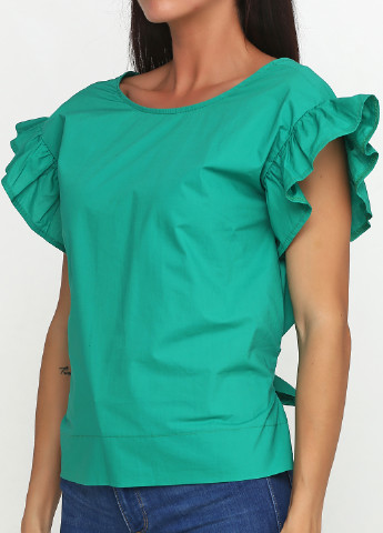 Зеленая летняя блуза OLGER
