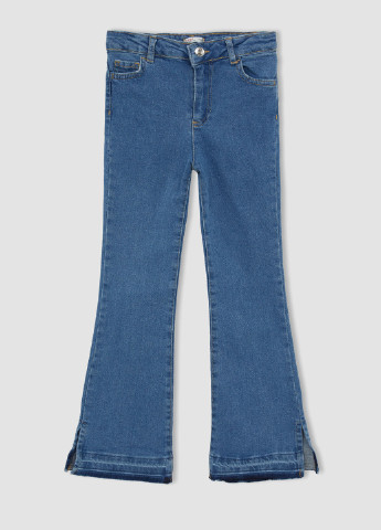 Синие демисезонные клеш джинсы DeFacto