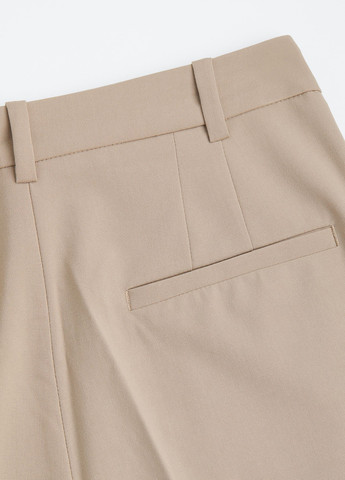 Бежевые кэжуал демисезонные классические брюки H&M