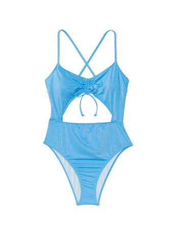 Блакитний літній купальник бандо, суцільний Victoria's Secret