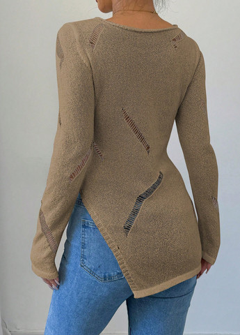 Песочный демисезонный джемпер джемпер SHEIN