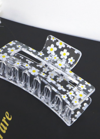 Заколка краб для волосся "Дощ з ромашок ", прозорий Анна Ясеницька (256537952)