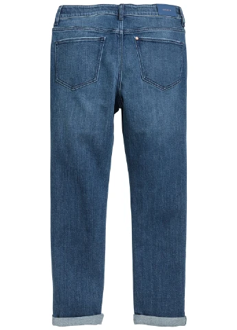 Синие демисезонные бойфренды джинсы H&M