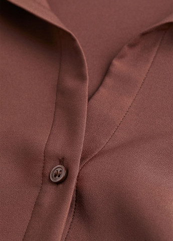 Темно-коричневая демисезонная блуза H&M