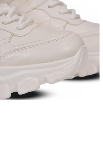 Білі осінні кроссовки женские s1243 No Brand