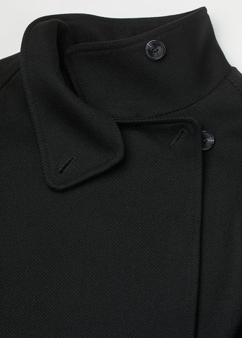 Чорне демісезонне Пальто двобортне H&M