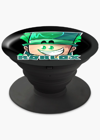 Попсокет (Popsockets) тримач для смартфону Роблокс (Roblox) (8754-1226) Чорний MobiPrint (216748488)