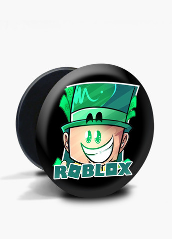 Попсокет (Popsockets) тримач для смартфону Роблокс (Roblox) (8754-1226) Чорний MobiPrint (216748488)