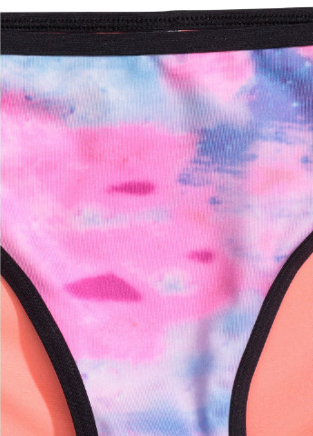 Розово-лиловый летний купальник (лиф, трусы) бикини, бандо H&M