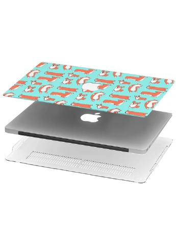 Чохол пластиковий для Apple MacBook Air 13 A1932 / A2179 / A2337 Коргі патерн (9656-2477) MobiPrint (218857718)