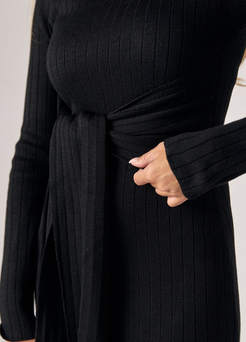 Чорна кежуал сукня сукня светр No Brand однотонна