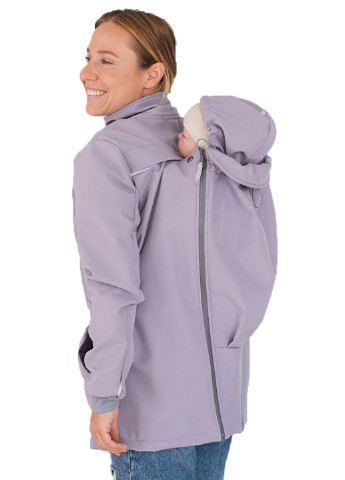 Сиреневая демисезонная слингокуртка для беременных Love & Carry