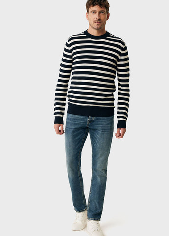 Темно-синие демисезонные зауженные джинсы Mexx