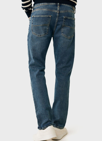 Темно-синие демисезонные зауженные джинсы Mexx