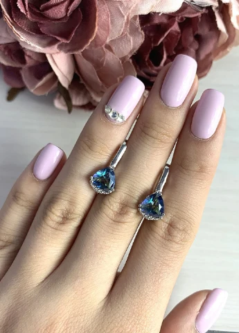 Сережки Silver Flame (152533419)